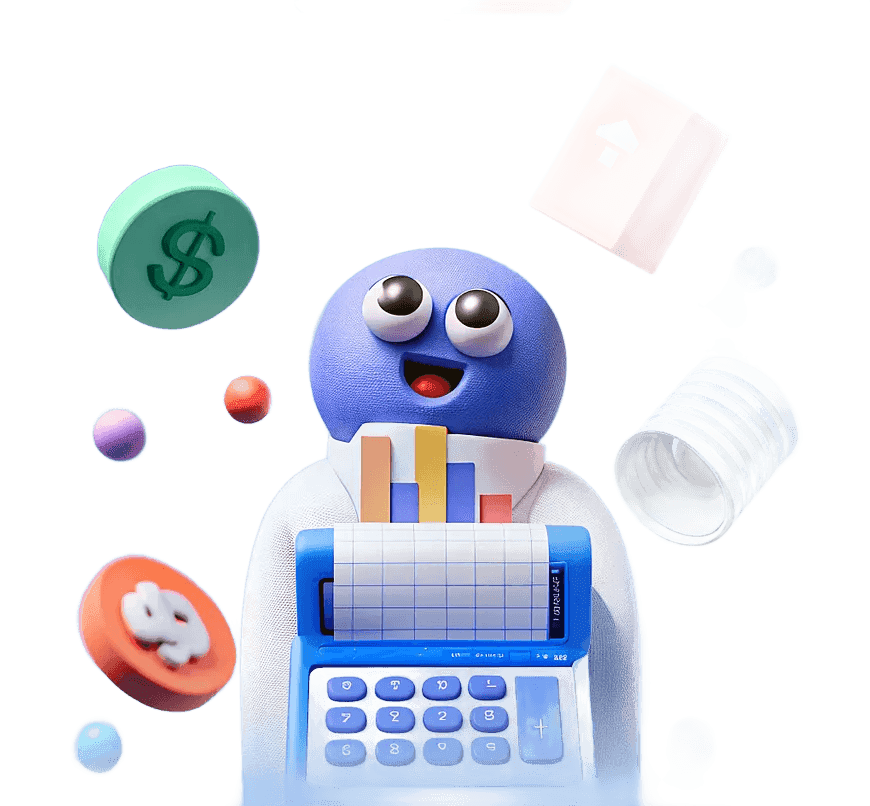 Finance Character Mascot